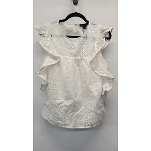 Sanctuary - Breezy Eyelet Shell Top in White